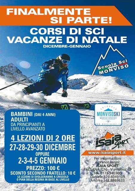 CORSI SCI VACANZE DI NATALE 2022/23